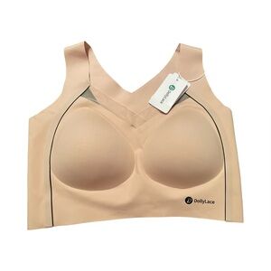 Dolly lace easy on wide strap plus size soft bra, size 2XL, NWT